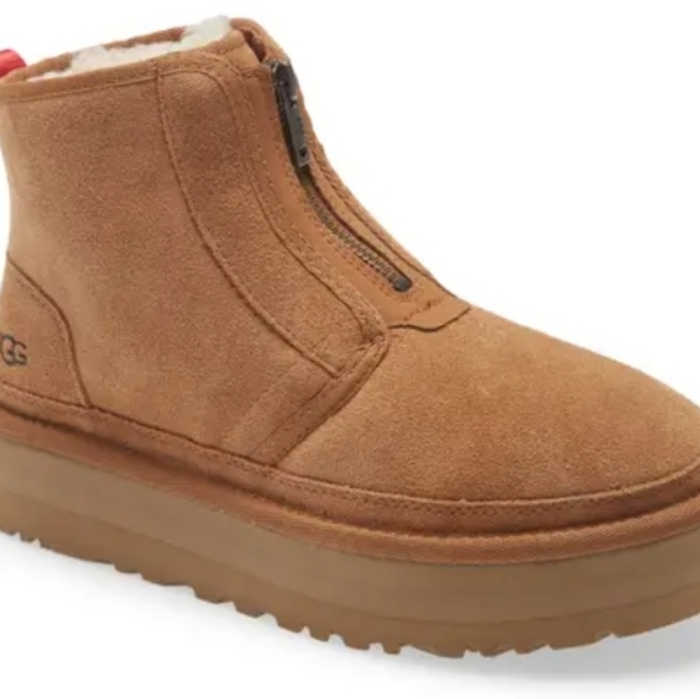 Chestnut platform ugg boots size 8 size 39